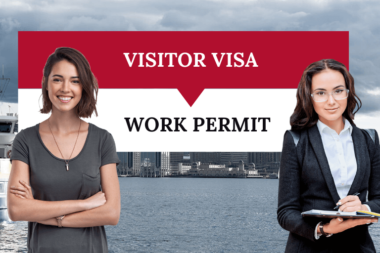 convert visitor visa to work permit in canada